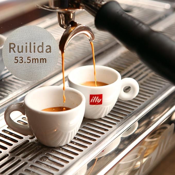 Espresso Puck Screen 53.5mm, Reusable 1.7mm Thickness 150μm 316 Stainless Steel Professional Barista Coffee Filter Mesh Plate for Espresso Portafilter Filter Basket (53.3-54mm breville)