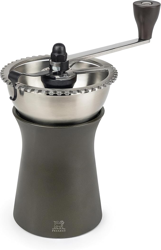 Peugeot - Kronos Manual Coffee Mill - Adjustable Grinder with 43 Settings - Stainless Steel, 50g Capacity
