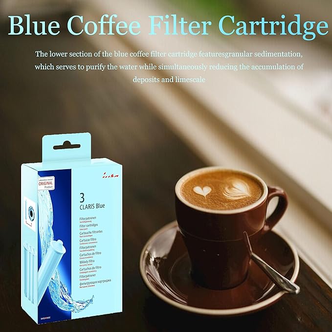 Replacement Filter for Blue Clearyl Coffee Machines，Coffee Machine Water Filter （3 Pack ）