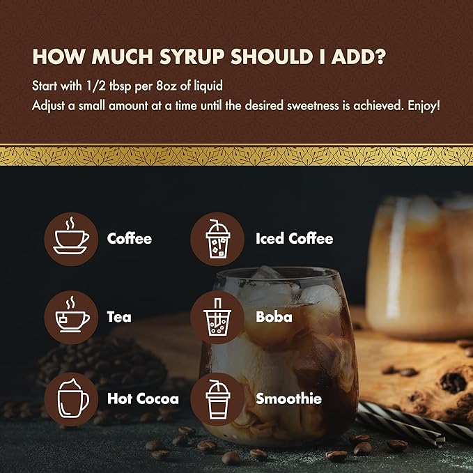 ChocZero Sugar Free Mocha Coffee Syrup – Keto Friendly, Zero Sugar & Low Calorie, No Sugar Alcohols – 25.4 Fl Oz