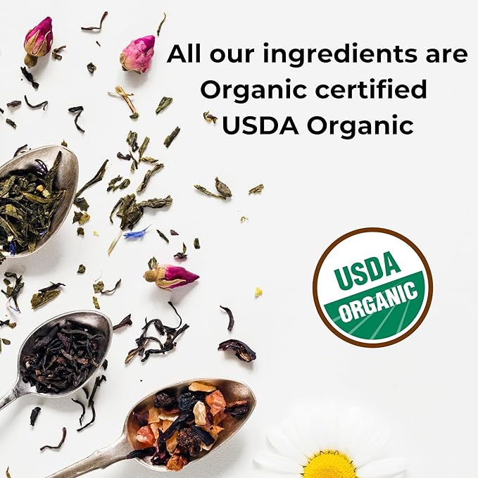 The French Touch Linden Flowers Tea ORGANIC | 2.0g x 30 Pyramid Bags | 100% Certified USDA Organic | Plant based tea bags | Select Premium Tea (Linden Flowers) | Caffeine-free
