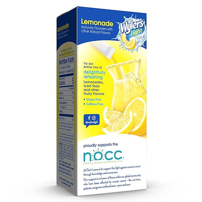 Wyler's Light Pitcher Packs, Water Drink Mix, Lemonade, 6 Boxes (36 Pitcher Packets)
