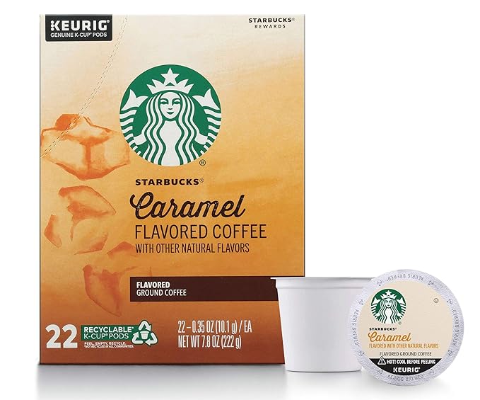 Starbucks Caramel Flavored Coffee K-Cups, 88 Count