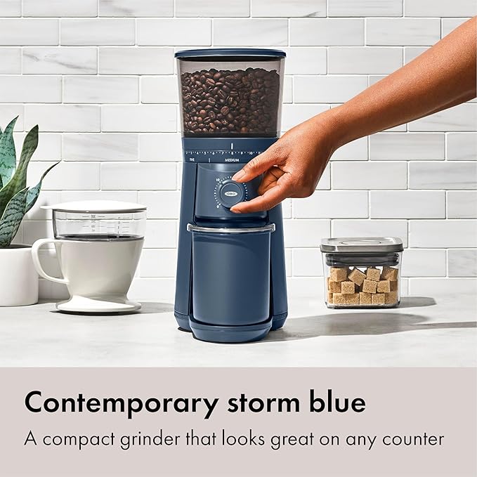 OXO Brew Conical Burr Coffee Grinder — Storm Blue