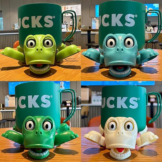 JOD® Turtle Cup Holder,Turtle Coaster with Funny Expression, 4 PCs Cup Holder with Liftable Limbs & Expressive Face for Turtles,Tortoise Lover Gag Gifts Home Decor(4pc-Light Green Green Blue Pink)