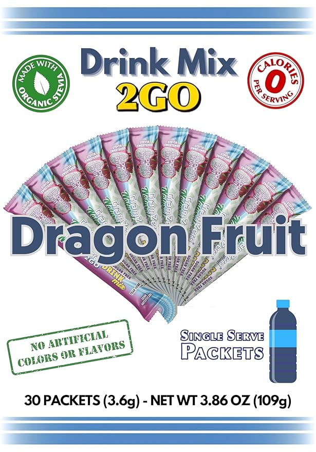 Drink Mix - 2GO (All NATURAL Dragon Fruit)