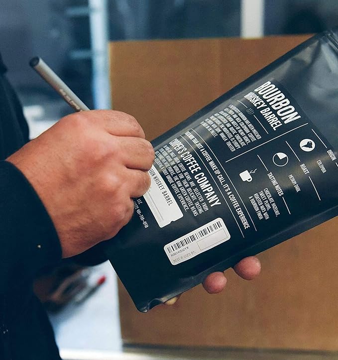 Single-Malt Whiskey Barrel Aged Coffee - Ground - Single Origin Sumatra Coffee Beans Aged in Stout Whiskey Barrels - UPRISING- 2lb Bag