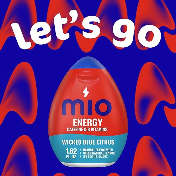 Mio Energy Liquid Water Enhancer, Wicked Blue Citrus, 1.62 Oz (Pack of 10)