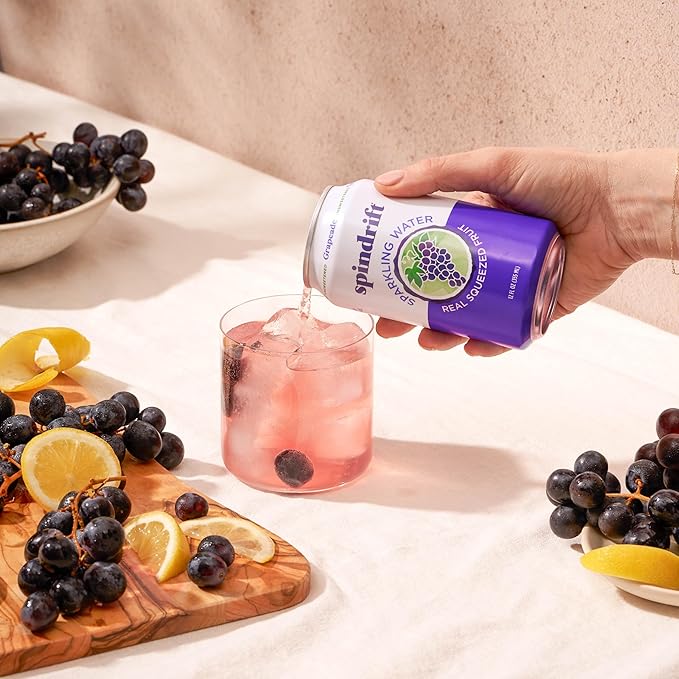 Spindrift Grapeade Can 12 Ounce (Pack of 24)