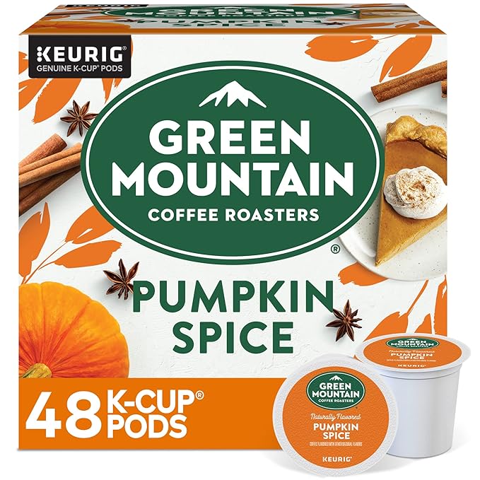 Green Mountain Coffee Roasters Pumpkin Spice Coffee, Keurig Single Serve K-Cup Pods, 48 Count
