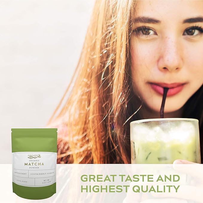 MATCHA DNA Certified Organic Matcha Green Tea Powder (8 oz BAG)