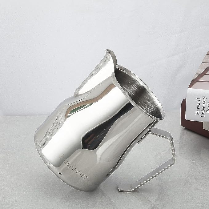 Easyworkz Espresso Steaming Pitcher Stainless Steel 15 oz Coffee Frothing Picther Milk Jug Cappuccino Latte Art Cup