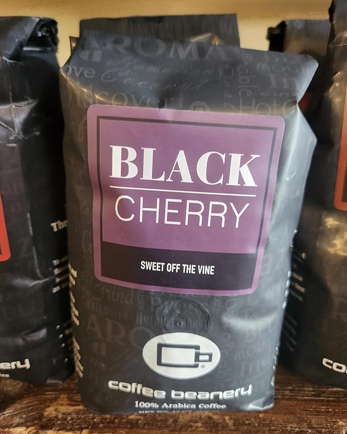 Coffee Beanery Black Cherry Flavored Coffee | 100% Specialty Arabica Coffee | 12oz bag (Automatic Drip)
