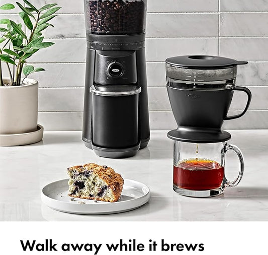 OXO Brew Pour Over Coffee Maker with Water Tank — Matte Black