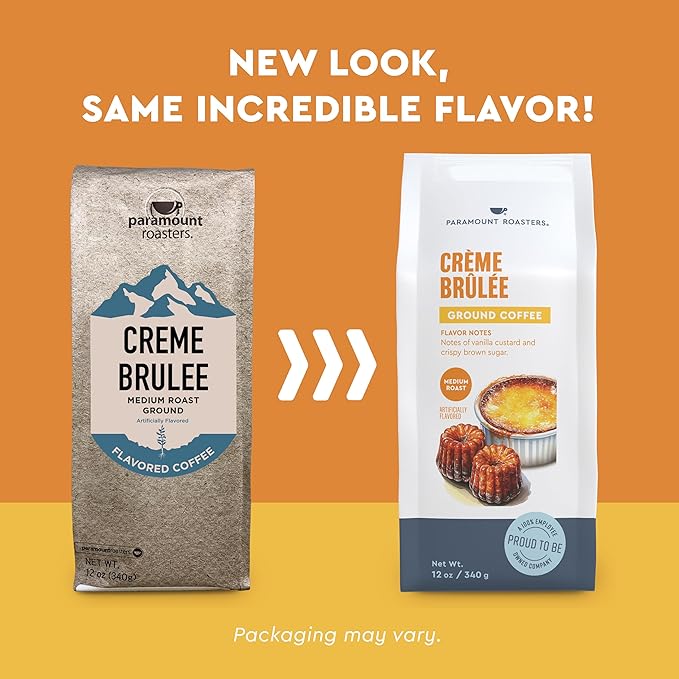Paramount Roasters, Creme Brulee Flavored Ground Coffee, 12oz Medium Roast (Paramount Coffee Company)
