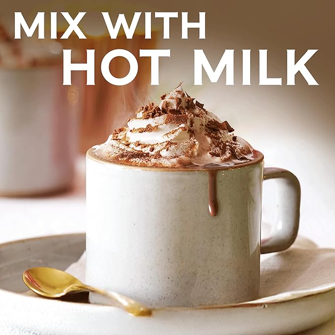 GHIRARDELLI Double Chocolate Hot Cocoa Mix, 8 Single-Serve Packets Rich and Decadent Hot Cocoa Made with Premium Chocolate