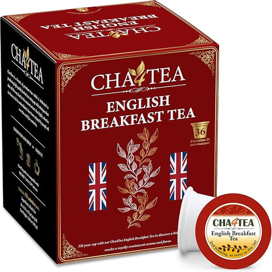 Cha4TEA 36-Count English Breakfast Tea for Keurig K-Cup