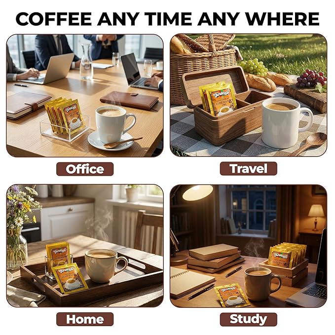 Vinacafe Instant Coffee Mix 3 in 1 (Pack of 4 | 20 Sachets Per Bag)