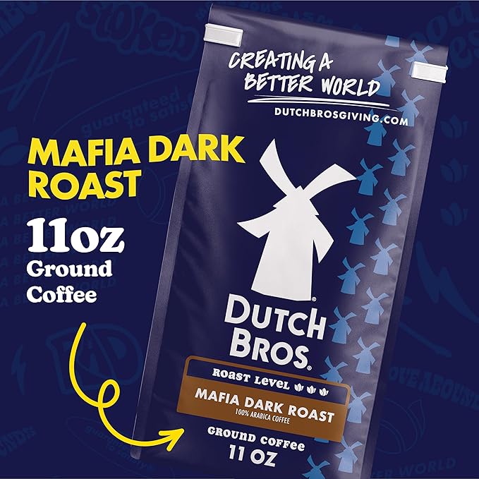 Dutch Bros® Mafia Dark Roast, Ground Coffee, Bagged 11oz