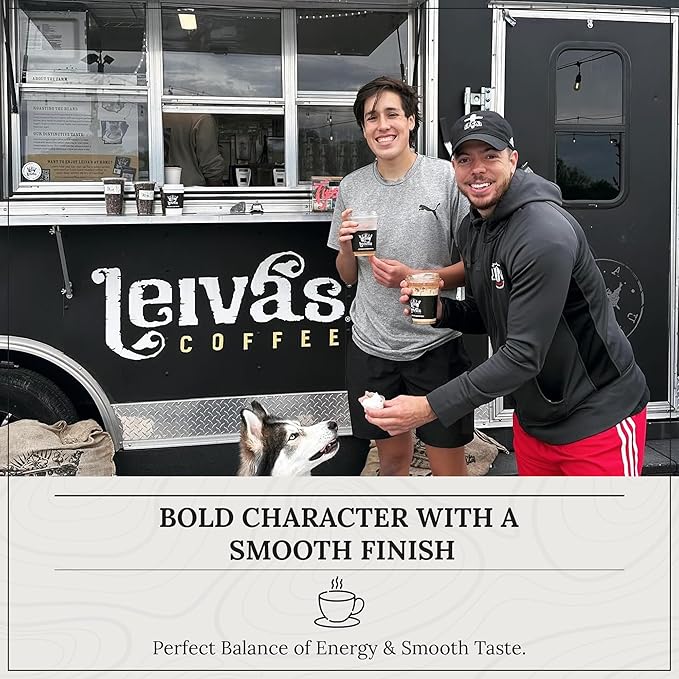 Leiva’s Dark Roast Espresso Ground (8oz), Roasted to Order, Micro-Lot Guatemalan Coffee Beans – El Capitan Ethan Espresso Coffee Ground w/Chocolate & Blueberry Notes - Low Acidity Roast