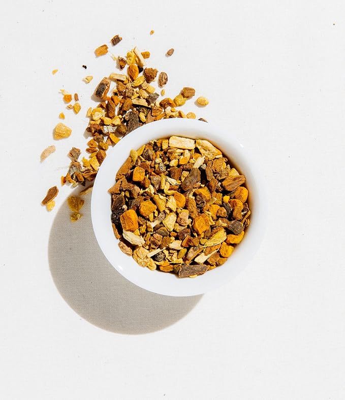 Art of Tea | Bright Eyed Turmeric Ginger Tea - Caffeine Free Turmeric Ginger Tea Bags | 50 Eco Friendly Pyramid Sachets