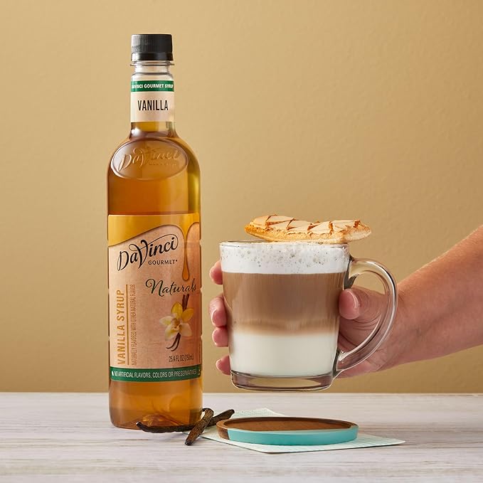 DaVinci Gourmet Naturals Vanilla Syrup, 25.4 Fluid Ounces (Pack of 1)