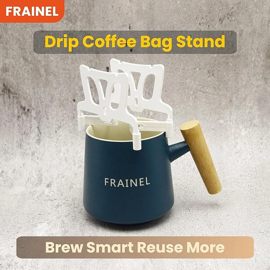 Foldable Drip Coffee Bag Stand – Portable Hanging Ear Filter Holder Bracket for Pour Over Brewing | Office, Home, Outdoor, Travel, Camping, Backpacking