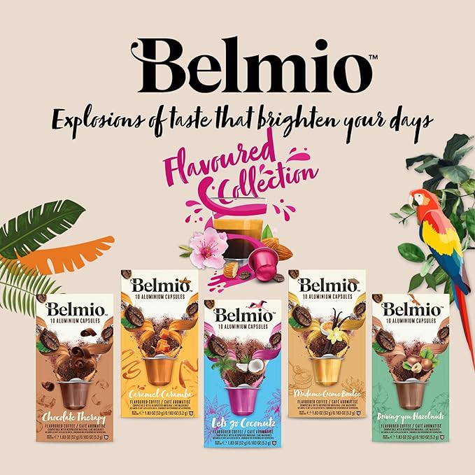 Belmio Irish Dream Espresso Coffee Pods – Medium Roast – Velvety & Smooth - Nespresso Original Line Compatible – 10 Count (Pack of 10)