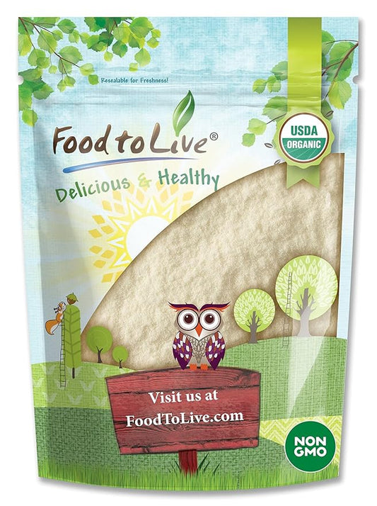Food to Live Organic Lime Powder, 8 Ounces Non-GMO, Unsulfured, Made from Raw Dried Citrus Fruit, Vegan, Bulk, Great for Baking, Juices, Smoothies, Yogurts, Contains Maltodextrin, No Sulphites
