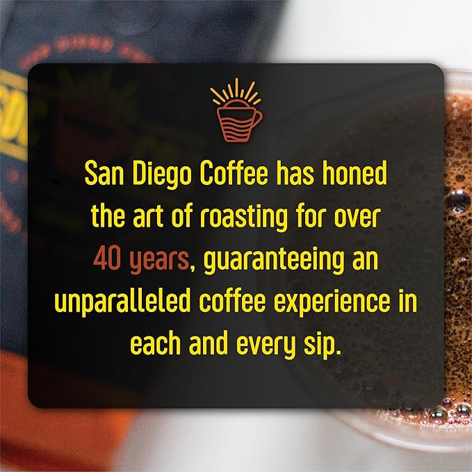 San Diego Coffee Full City Roast, Dark Roast, Ground Coffee, 16-Ounce Bag Café molido tostado