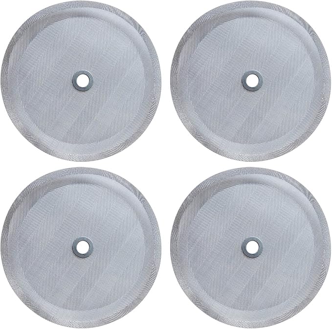 4 Pcs French Press Replacement Filter Screen, 4 Inch Reusable 304 Stainless Steel Mesh Filter for Bodum French Press Coffee Makers
