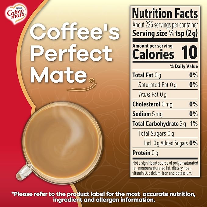 Coffee mate Original Fat Free Powdered Coffee Creamer 12 Pack 16 Oz