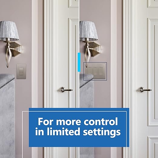 LIDER Minimalist Design Matte Finish Lighted Triple Switch, Combination Frameless Decorator Switch with Locator Light, Ground Terminal, Single Pole, 15A 120-277V, UL Listed, LCS3-1P-NK, Nickel