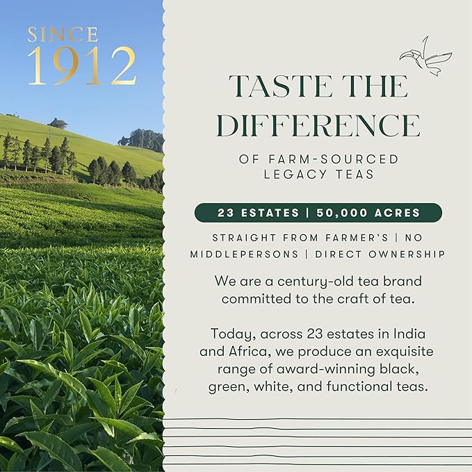 Luxmi Estates Rooibos Vanilla Organic Rooibos Tea (50 Tea Bags) Caffeine Free Tea Bags For Relaxing, Calming, and Stress Relief, With Certified Organic Herbal Tea