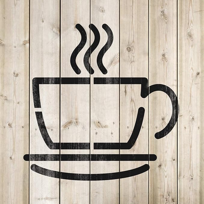 Coffee Cup Stencil - Coffee Stencils, Coffee Cups, Coffee Cup Stencils, Coffee Cup, Coffee Stencil