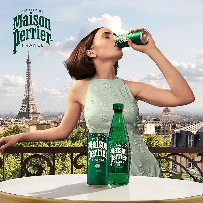 Maison Perrier Ultimate Sparkling Water, 16.9 Fl Oz Plastic Water Bottles, 6 Count 101.406 fl oz