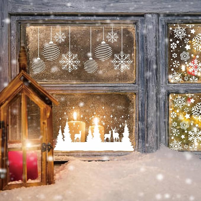 16 Pcs Christmas Stencils Reusable Winter Holiday Template Christmas Stencil for Painting on Wood DIY Crafts Canvas Window Fabric Doormat (16 Christmas 6in)