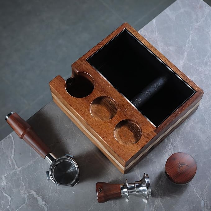 58mm Espresso Knock Box and Tamping Station Espresso Accessories Organizer Box