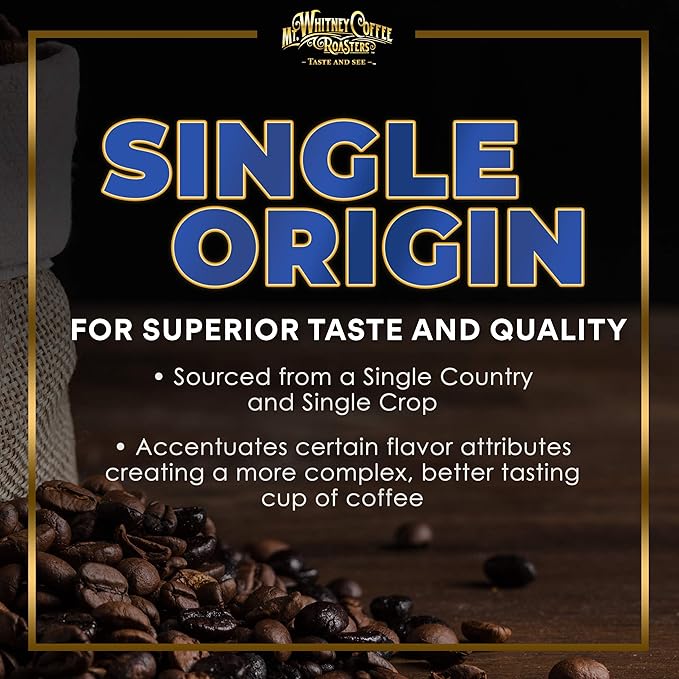 Mt. Whitney Organic Ethiopia Guji Coffee (Ground, 12 Oz)