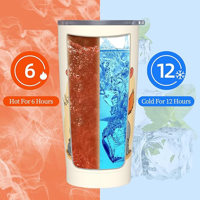 Dog Tumbler with Lid and Straw 20oz Coffee Tumblers Leakproof Stainless Steel Travel Mug Vacuum Insulated Cup for Iced and Hot