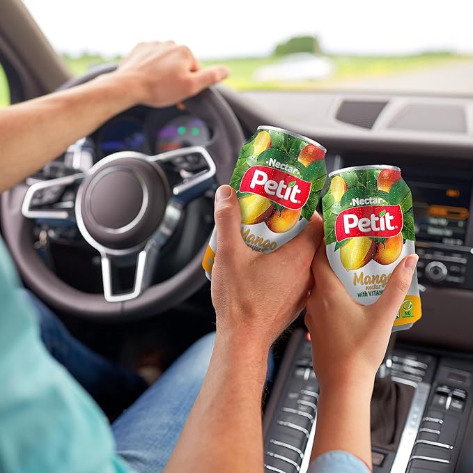Petit Mango Nectar, 330 ml Cans (Pack of 24) – Sweet Tropical Fruit Juice Beverage