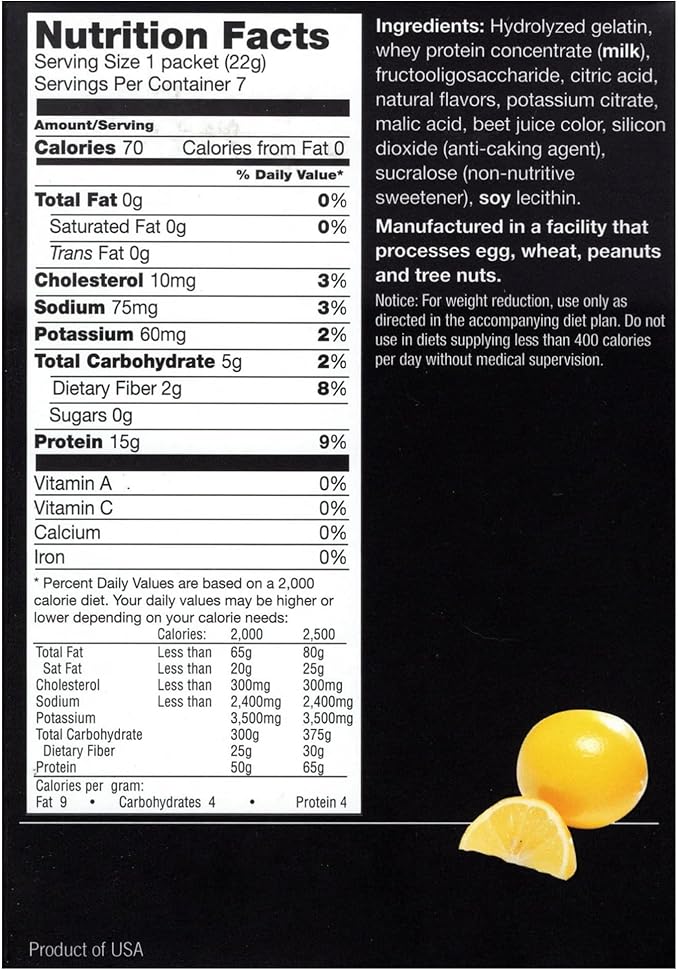 ProtiFit - High Protein Fruit Flavored Powder Drink Mix, 15g Protein, Low Calorie, Sugar Free, Ideal Protein Compatible, 7 Servings Per Box (Pink Lemonade)