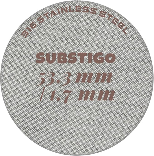 Espresso Puck Screen for Breville Espresso Filter Screen - Lower Shower Screen for Ninja Luxe Espresso Puck Screen 316 Stainless Metal Contact Screen Portafilter Basket Mesh (1, 53.3mm)