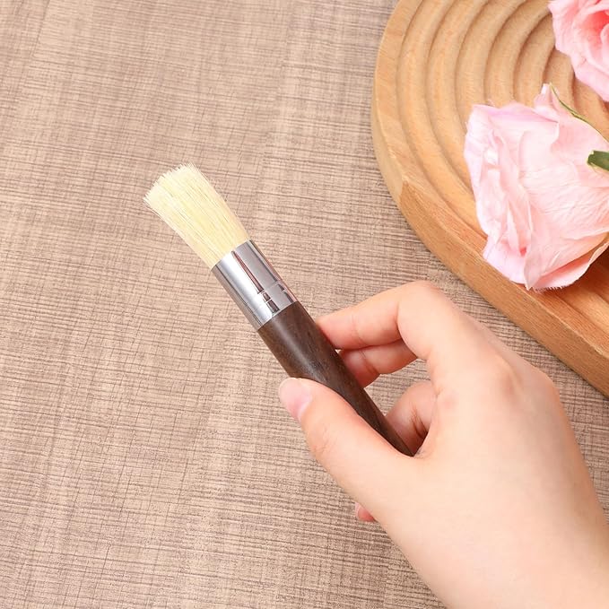 3PCS Coffee Grinder Cleaning Brush Set Professional Espresso Brush Cleaner Tool Wood Handle Espresso Machine Brushes Cleaning Accessories for Barista Home Kitchen Bean