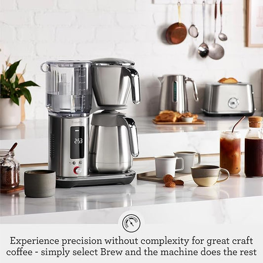 Breville Luxe Drip Coffee Machine BDC465DBL, Damson Blue, Thermal Carafe