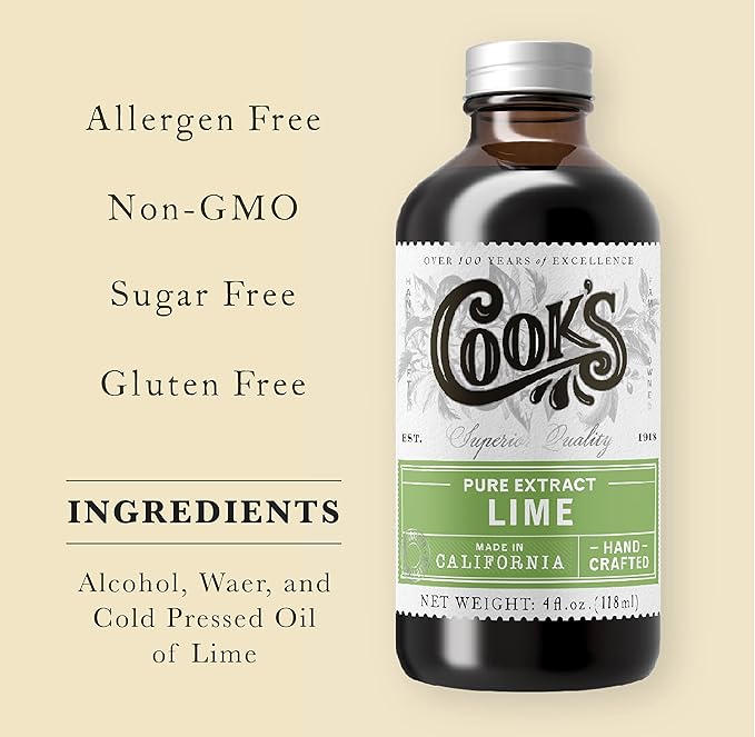 Cook's Pure Lime Extract 4 oz