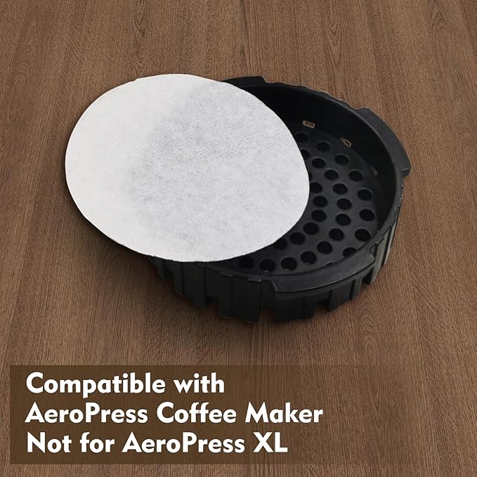 1000 Pcs Round Disposable Coffee Filters Paper Compatible with Aeropress Coffee Makers