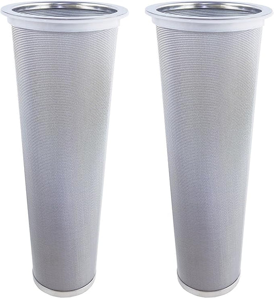 2 Pack - Ultra Fine Cold Brew Coffee Filter For 64 OZ and Larger Wide Mouth Mason Jar, Food Grade 304 (18/8) Stainless Steel Filter, Multiple Usages, Cold Brew Tea Filter, Fruit Infused Water Filter