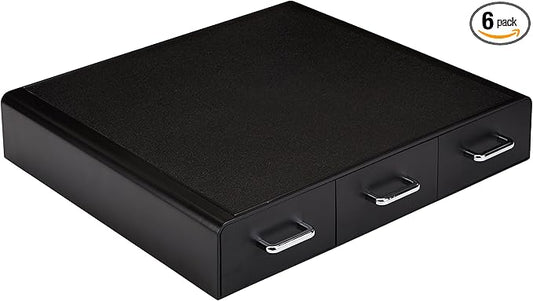 Amazon Basics Coffee Pod Storage Drawer for K-Cup Pods, 36 Pod Capacity, Black (Pack of 6)