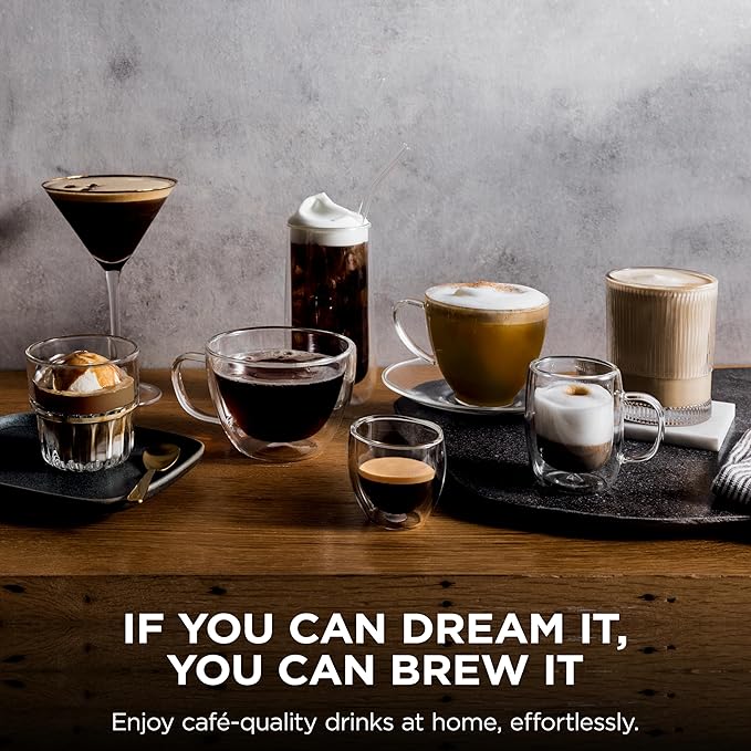 Ninja Luxe Café 3-in-1 Espresso, Drip Coffee and Cold Brew Machine | Integrated Coffee Grinder, Milk Frother, Assisted Tamper & Built-In Espresso Accessory Storage | Stainless Steel | ES601